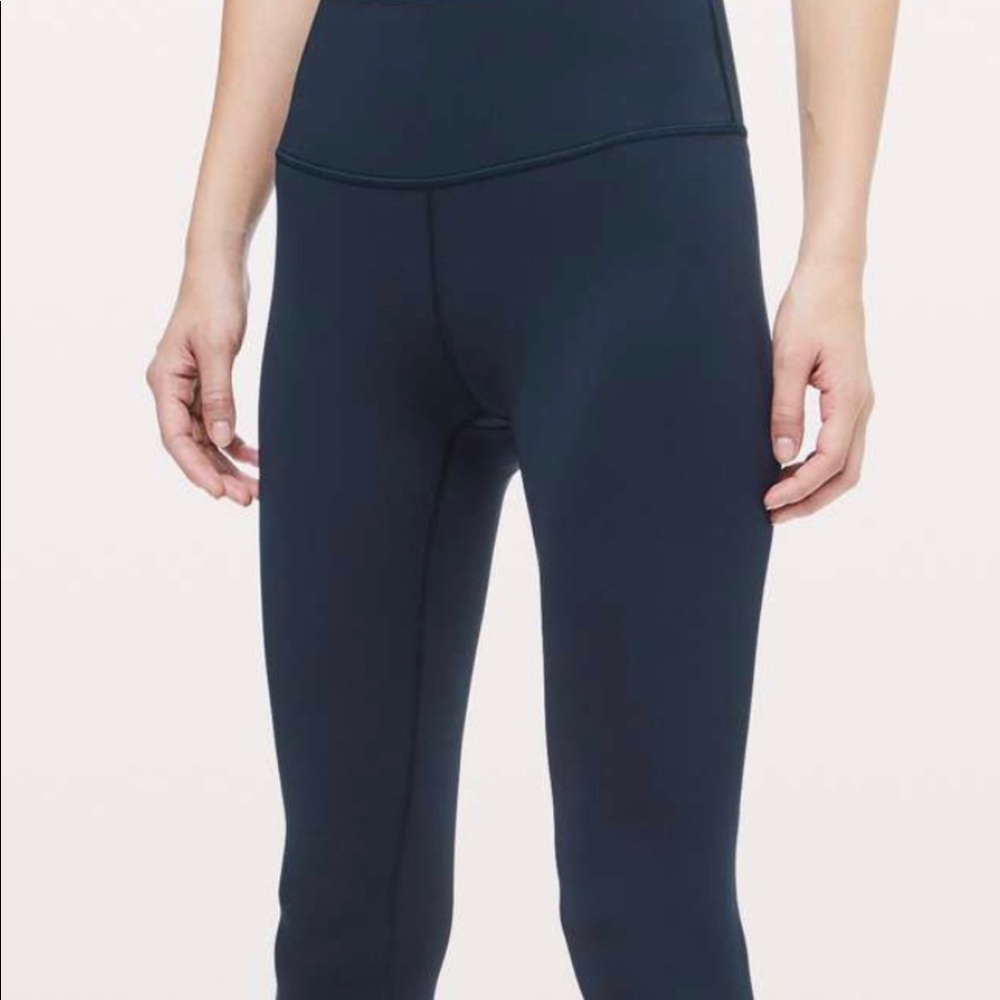 Lululemon Wunder Under Crop Navy 6
